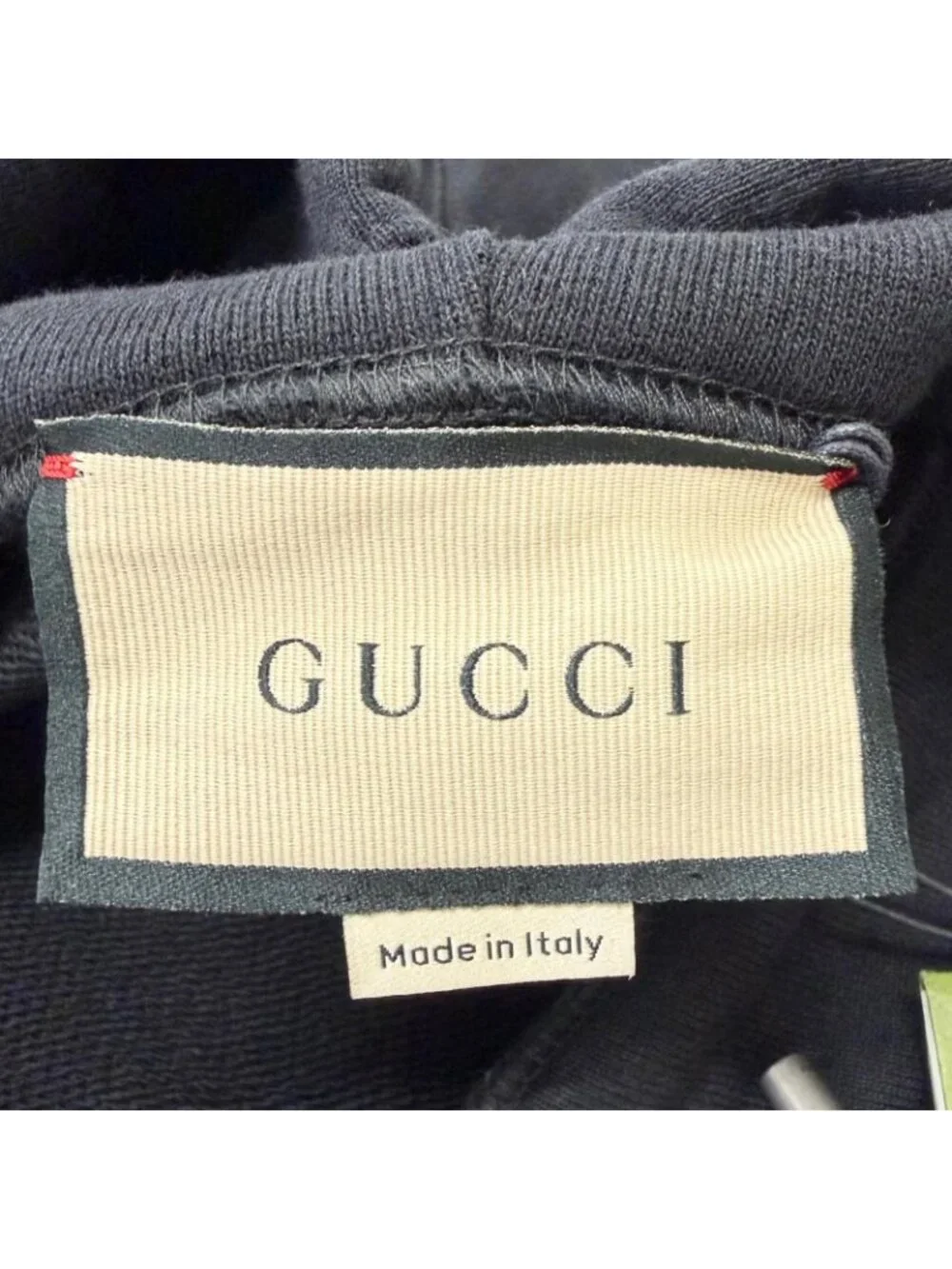 Gucci Cotton 100% Logo Print Pullover Hoodie Black XXL